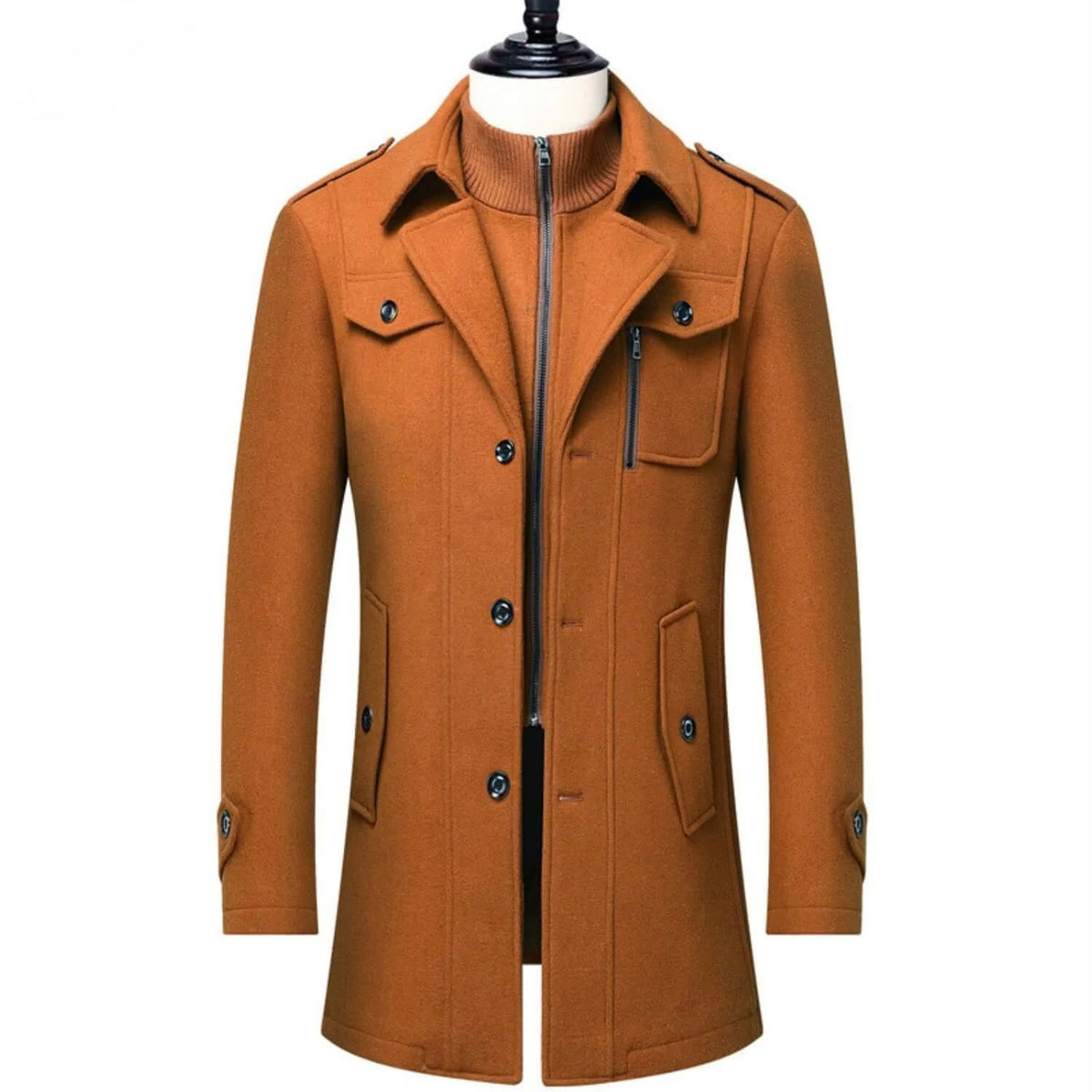 WoolGuard | Wool Blend, Double Collar & British Heritage Style Winter Coat