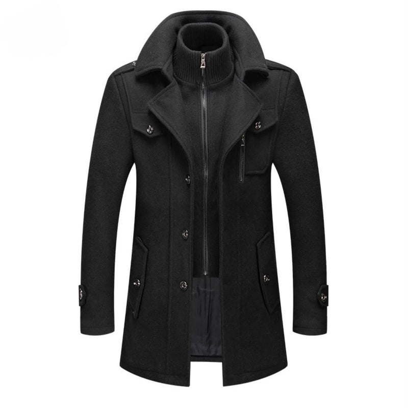 WoolGuard | Wool Blend, Double Collar & British Heritage Style Winter Coat