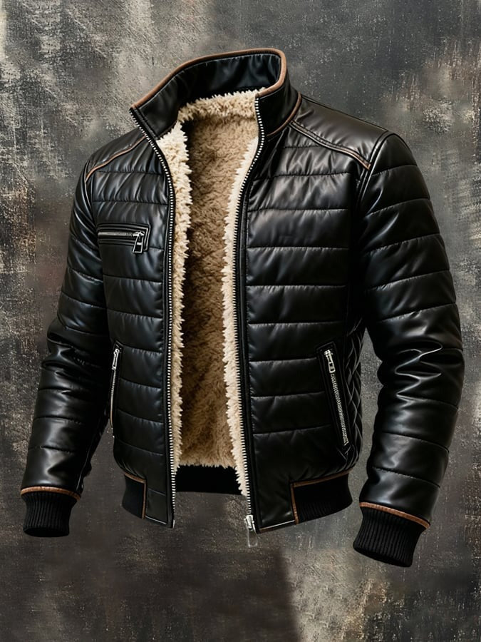Aldrin | Quilted Sherpa-Lined Jacket