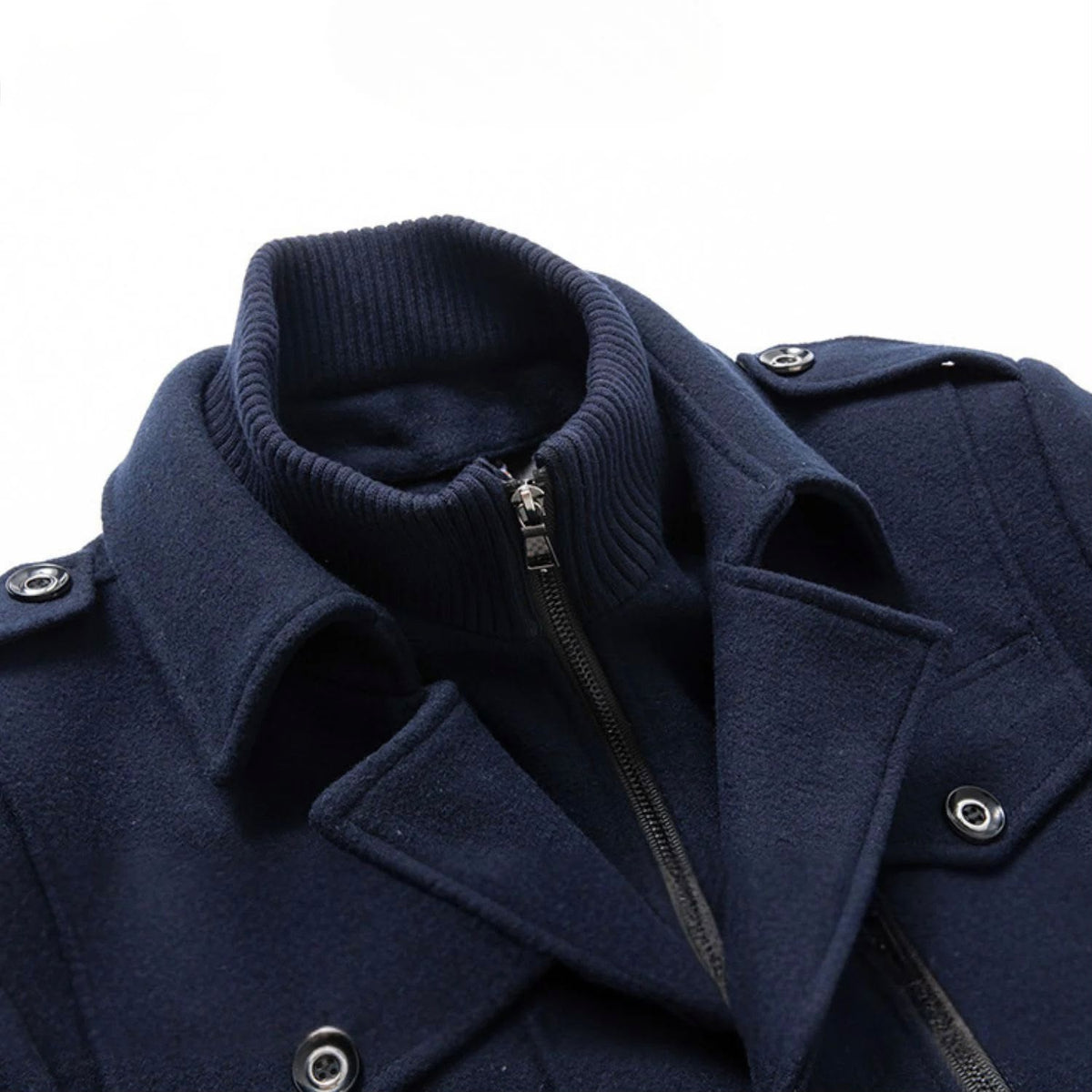 WoolGuard | Wool Blend, Double Collar & British Heritage Style Winter Coat