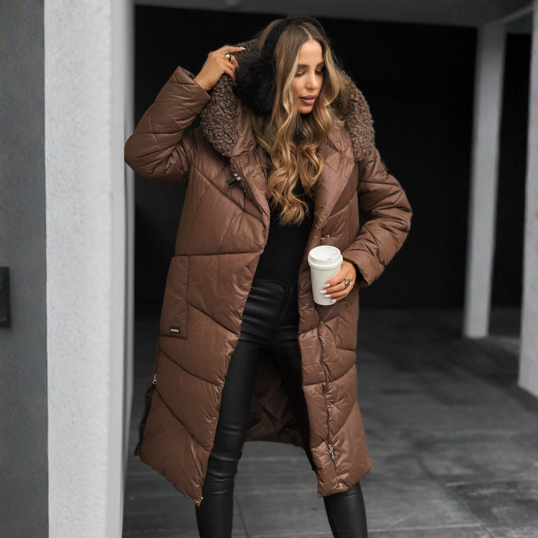 Tahlia | Quilted Coat with Hood