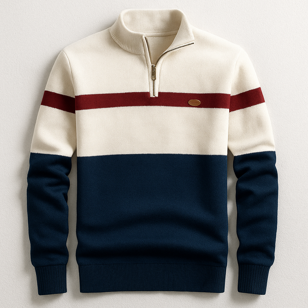Oscar | Heritage Cotton Quarter-Zip Pullover