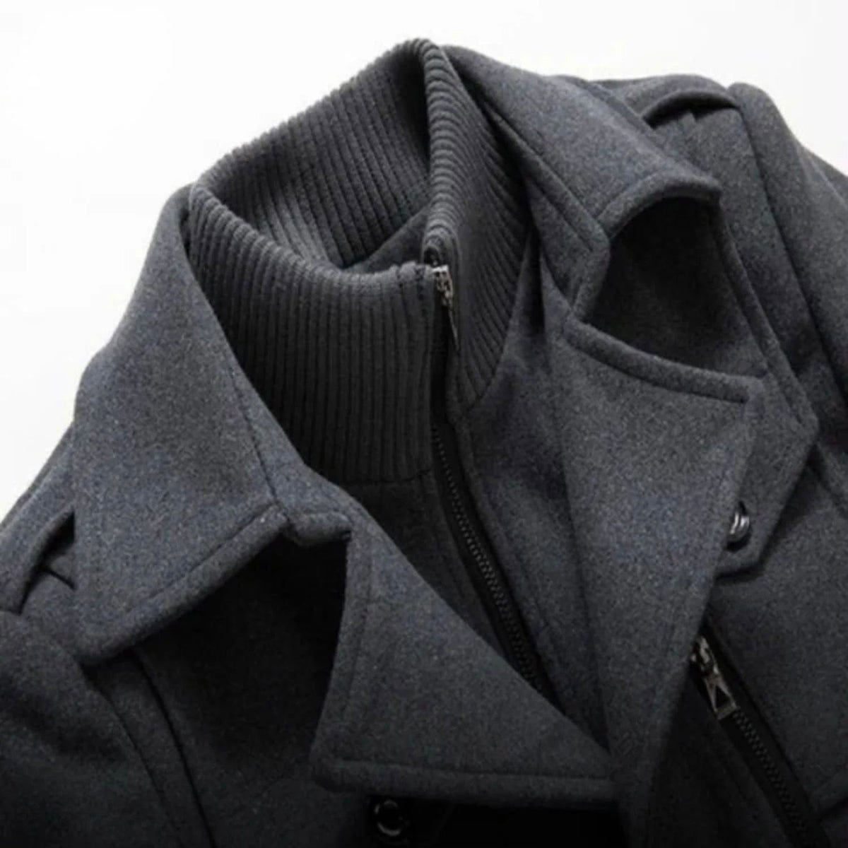 WoolGuard | Wool Blend, Double Collar & British Heritage Style Winter Coat