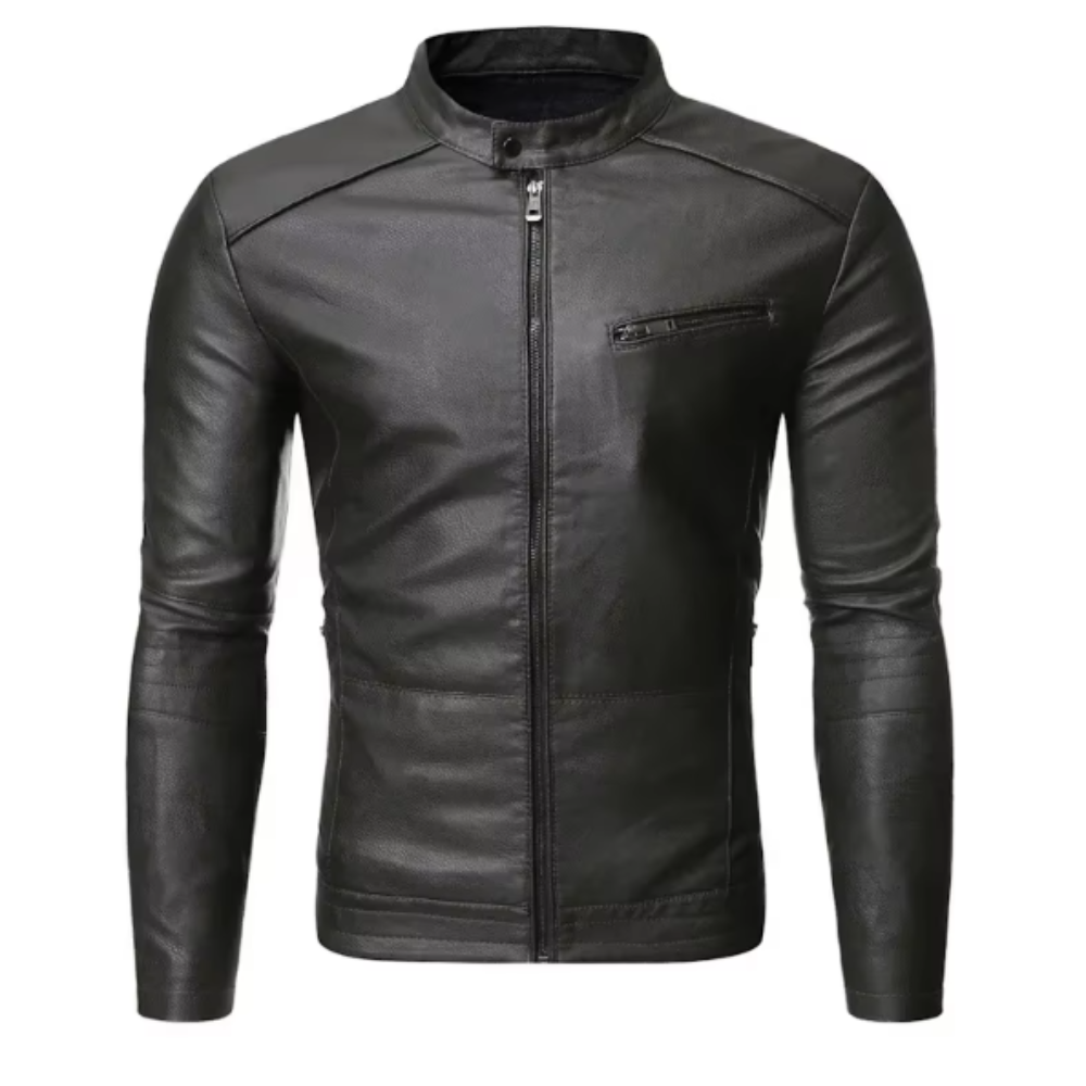 Cash | Elegant Leather Jacket