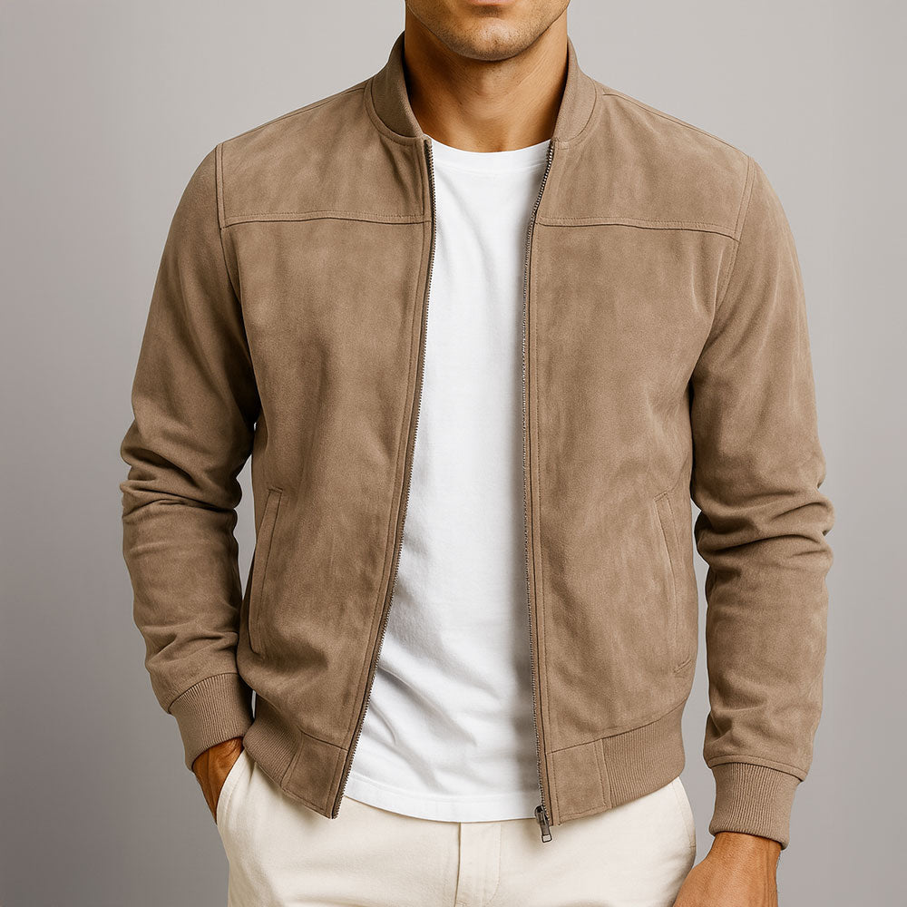 Nico | Timeless Genuine Suede Bomber Jacket