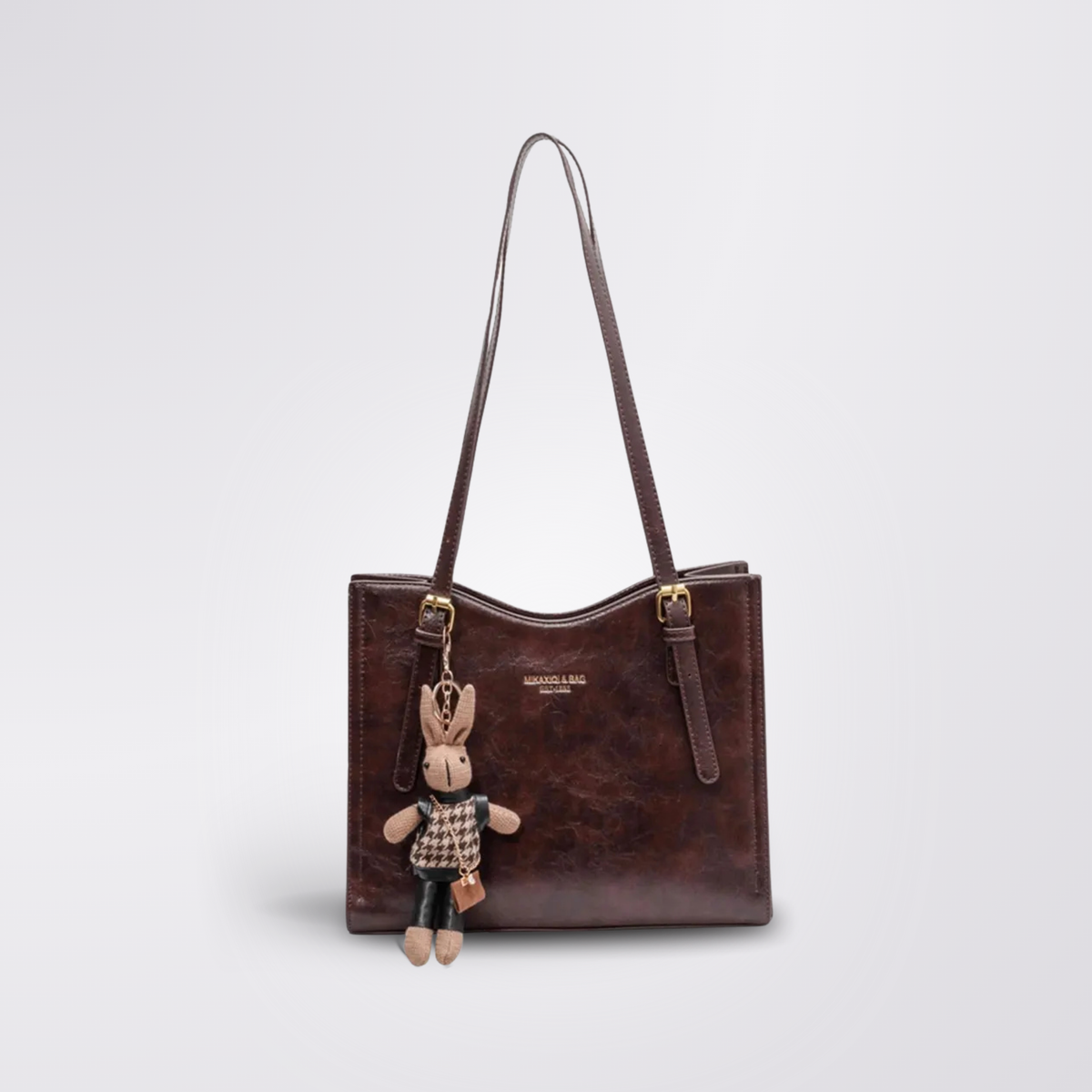 Clarie | Vintage Vegan Leather Shoulder Bag