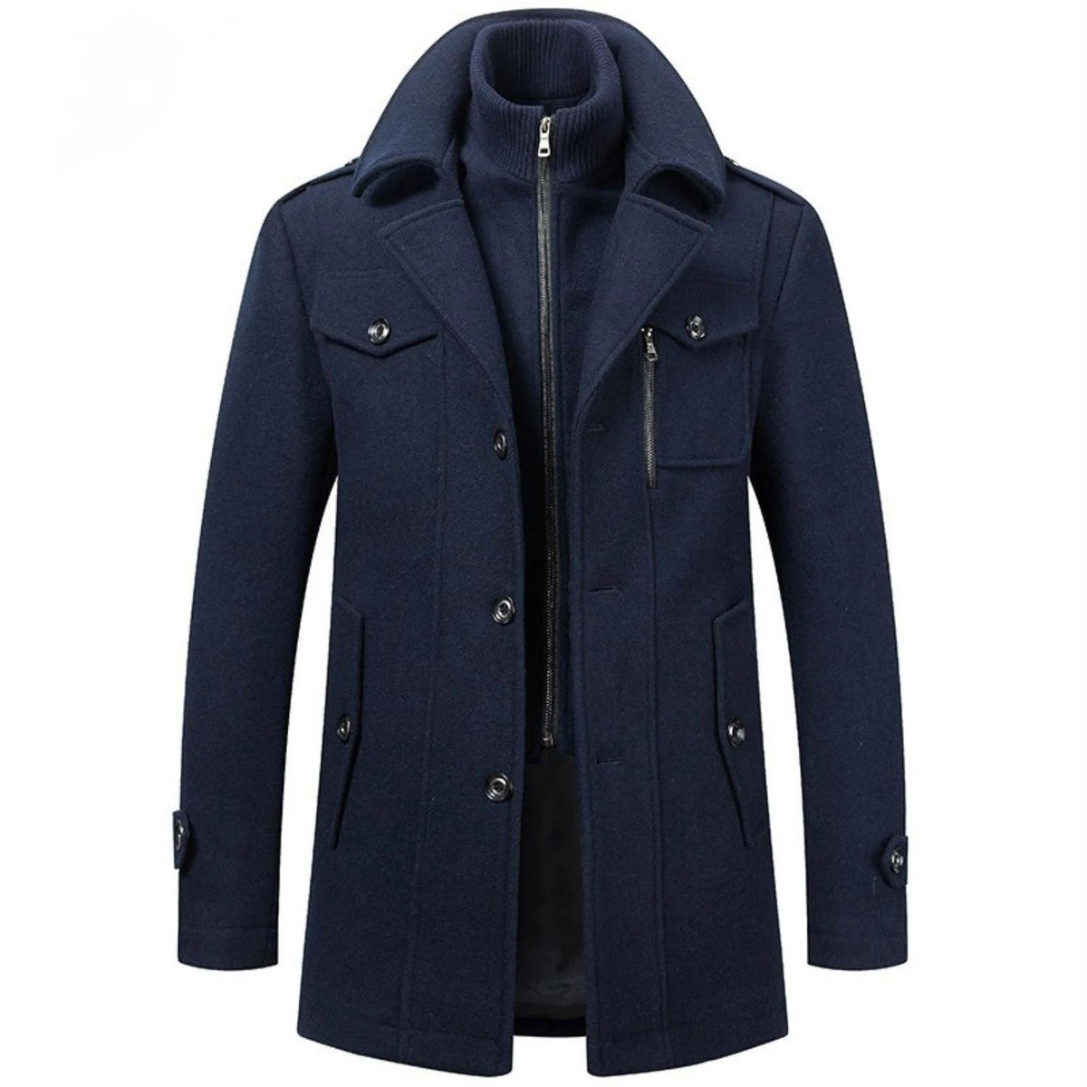 WoolGuard | Wool Blend, Double Collar & British Heritage Style Winter Coat