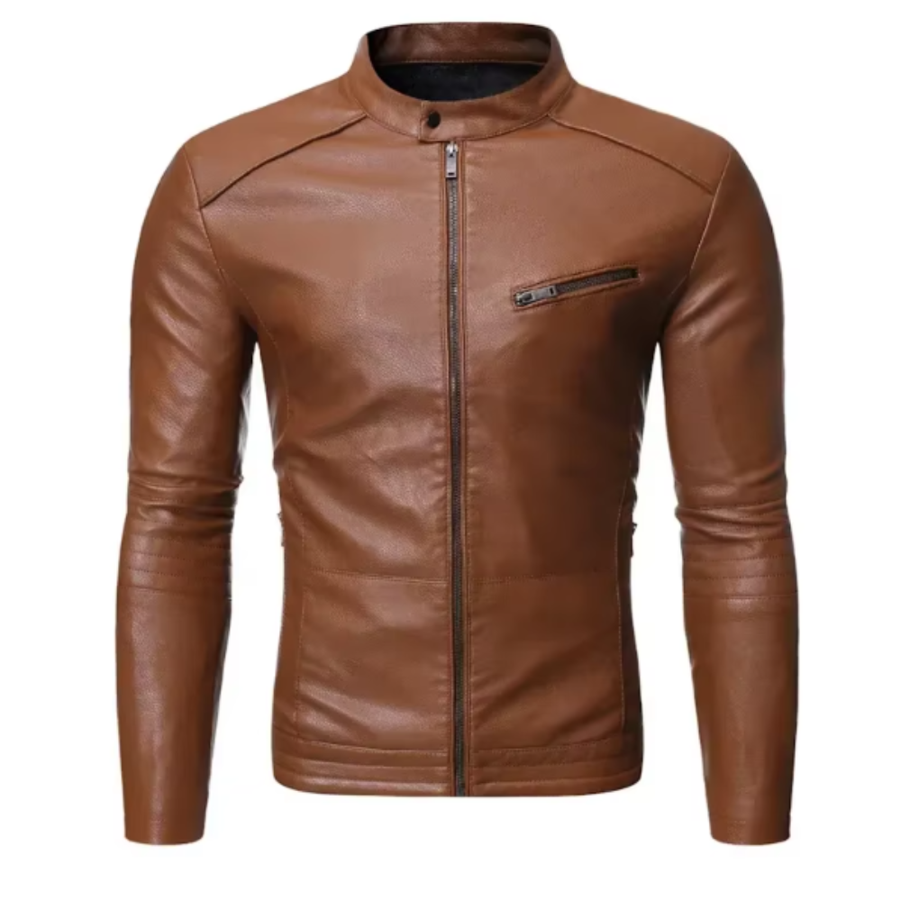 Cash | Elegant Leather Jacket