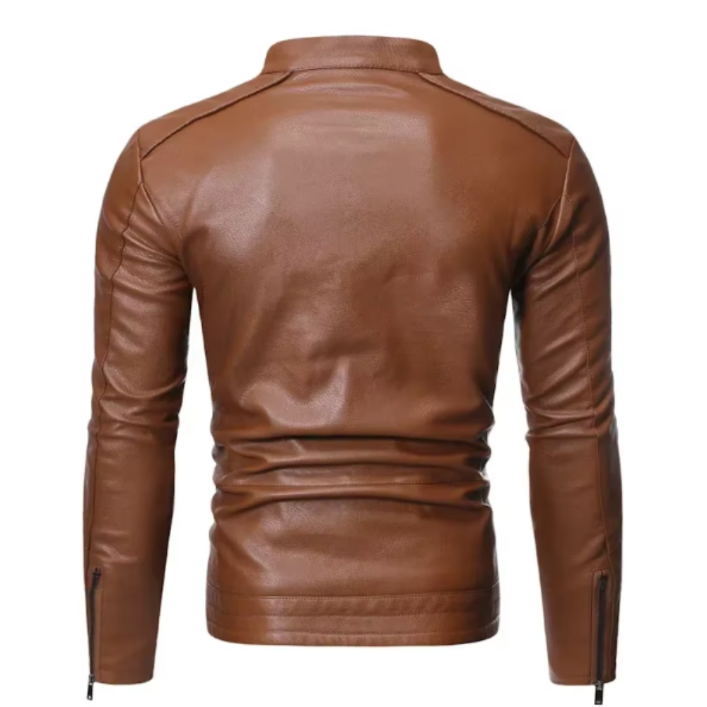 Cash | Elegant Leather Jacket