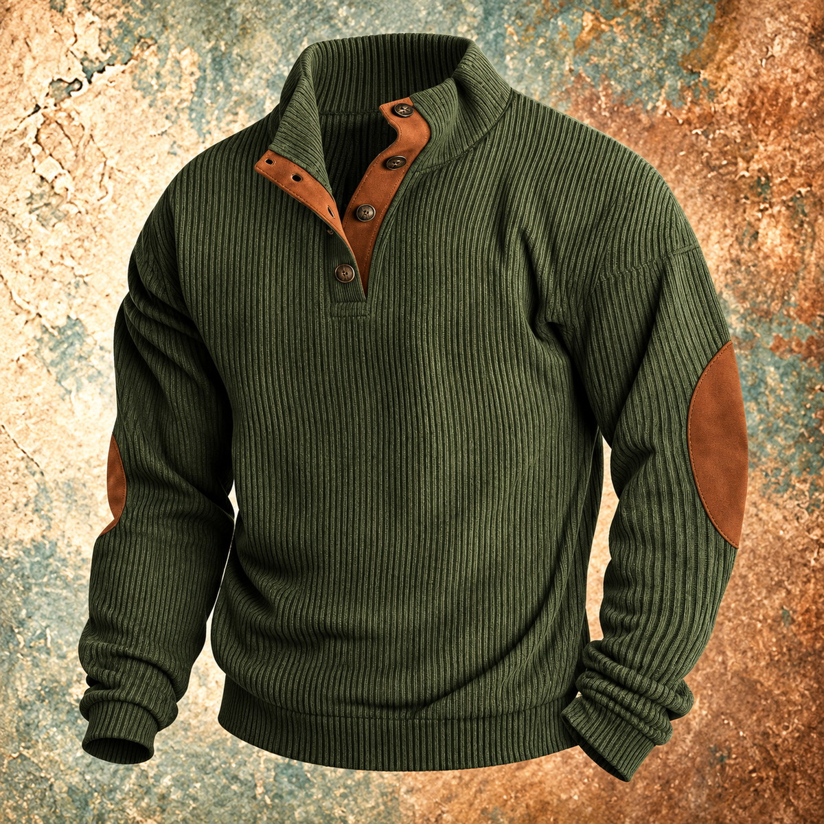 Hudson | Corduroy Button-Collar Pullover