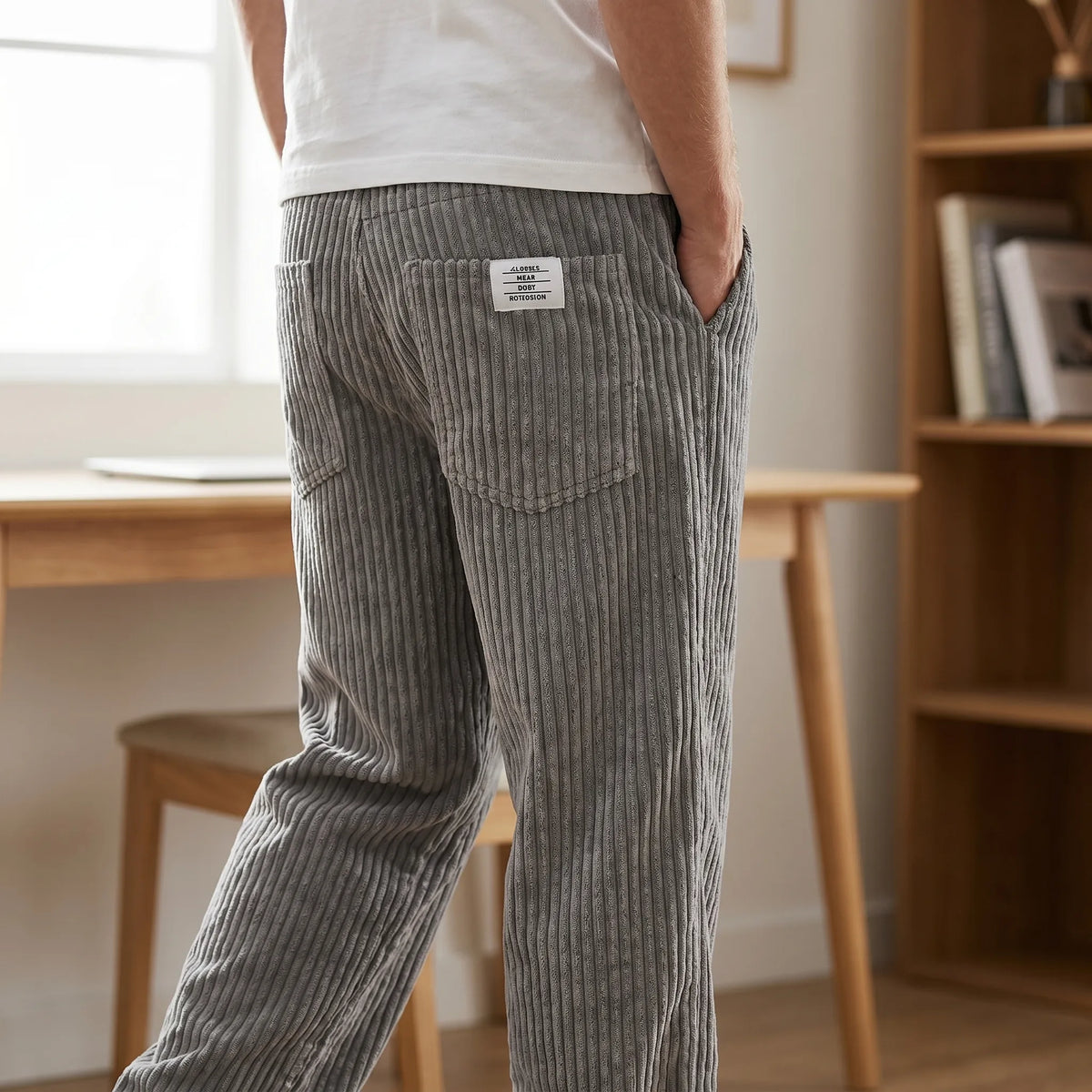 Mathew | Men's Corduroy Pants with Elastic Waist