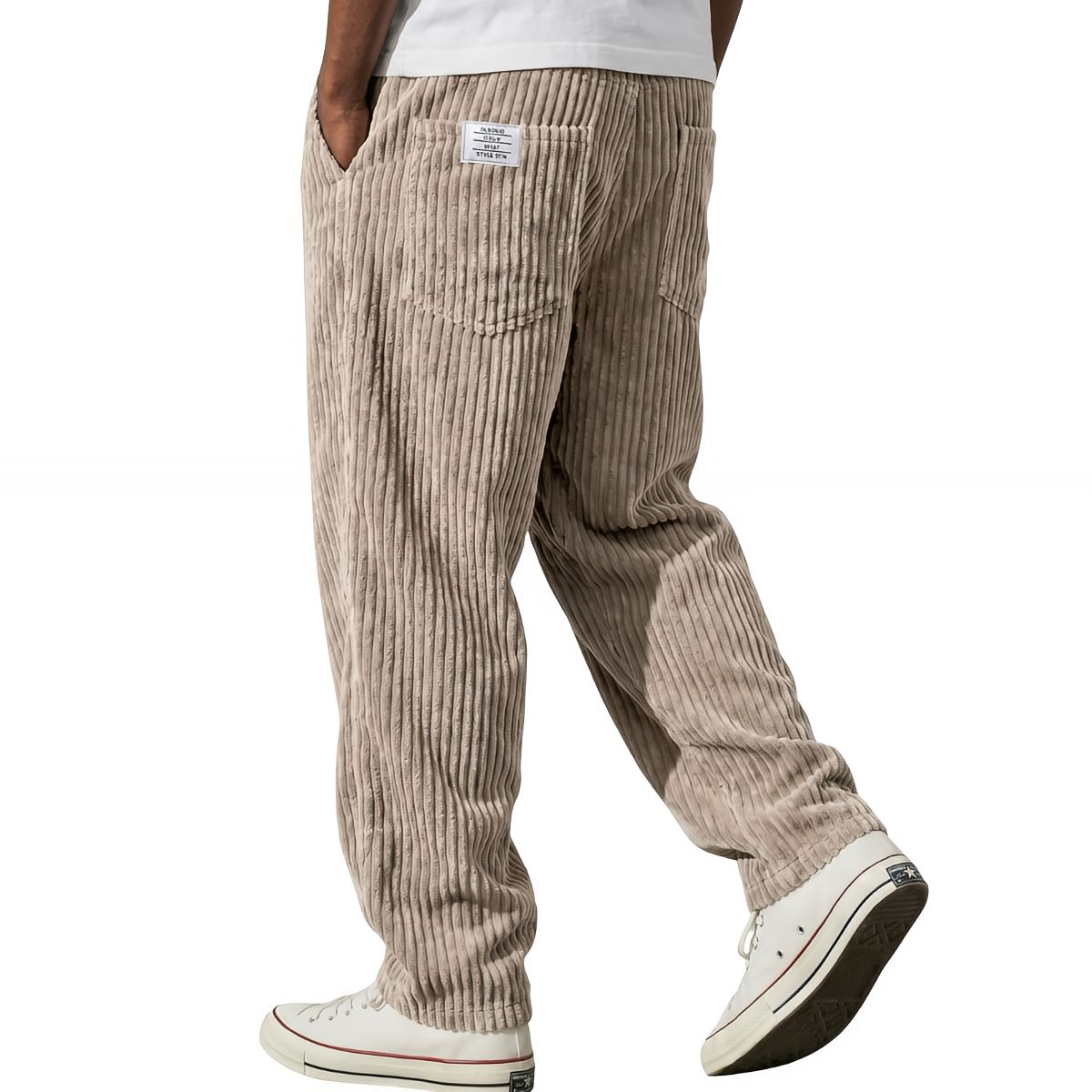 Mathew | Men's Corduroy Pants with Elastic Waist