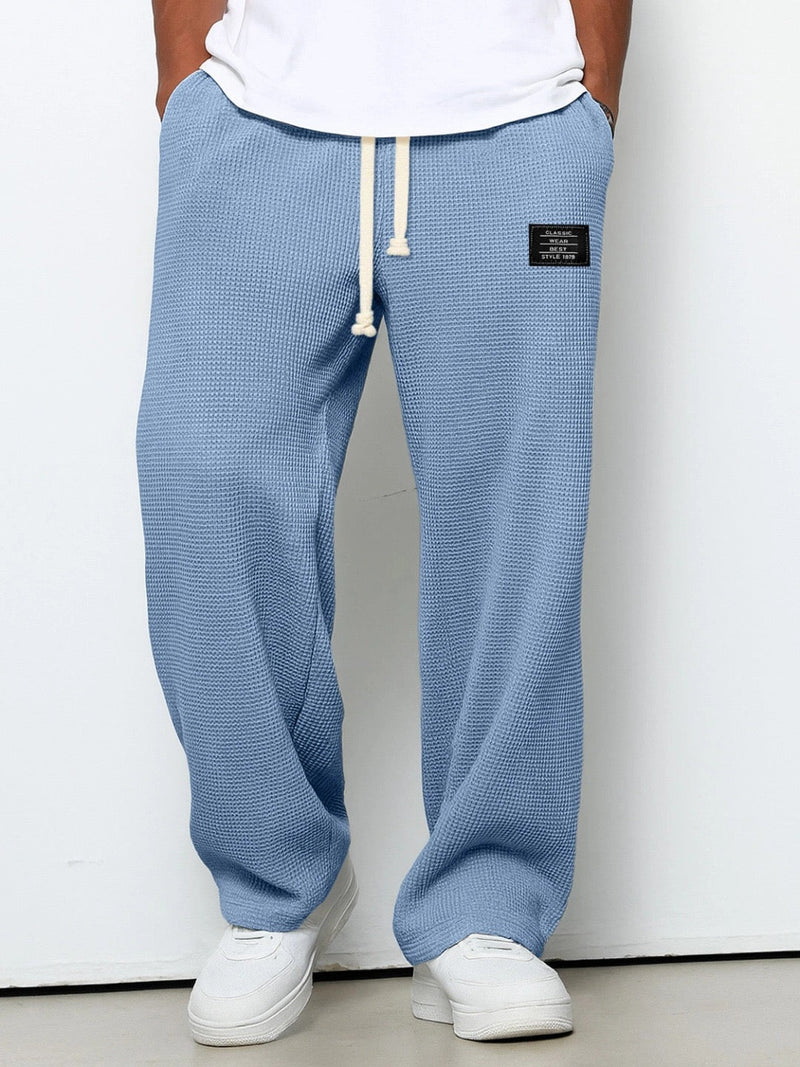 Lorenzo | Wide Pants with Honeycomb Pattern