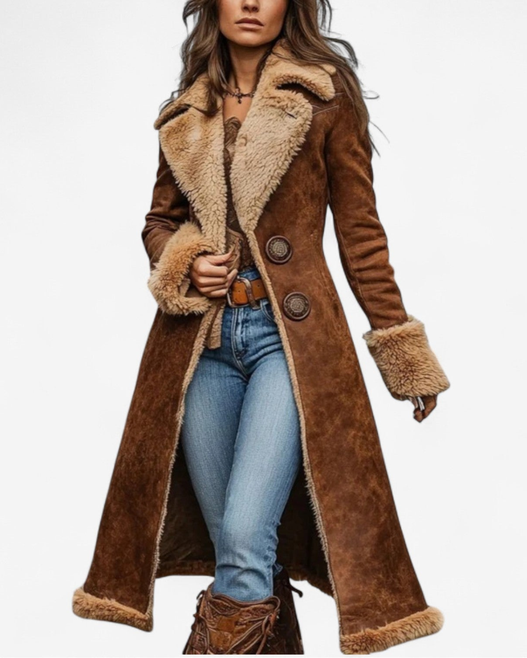Izzie | Vintage Inspired Long Coat