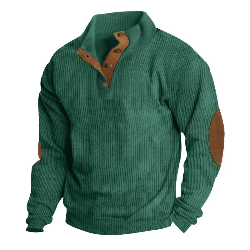 Hudson | Corduroy Button-Collar Pullover