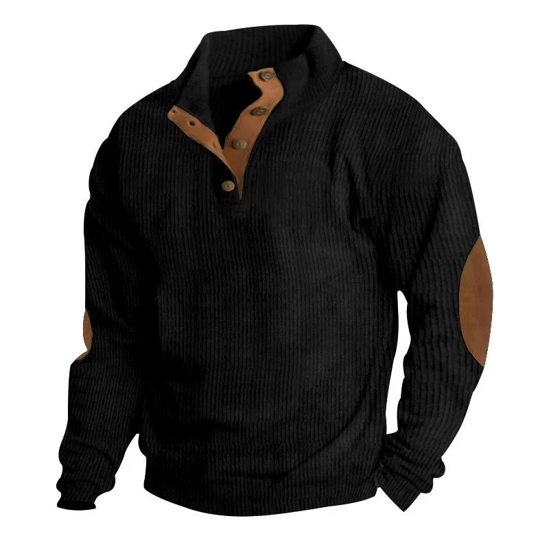Hudson | Corduroy Button-Collar Pullover