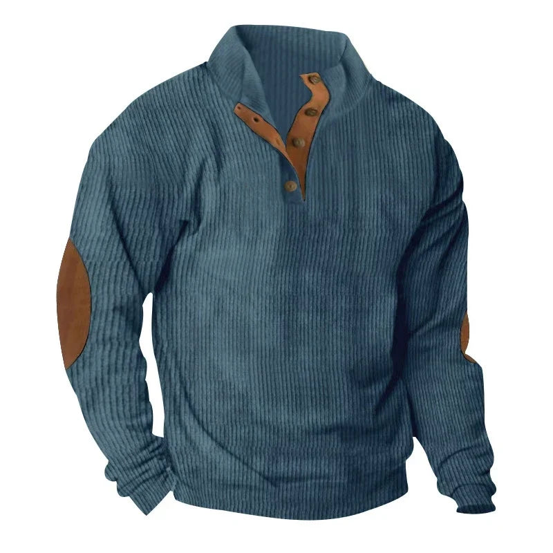 Hudson | Corduroy Button-Collar Pullover