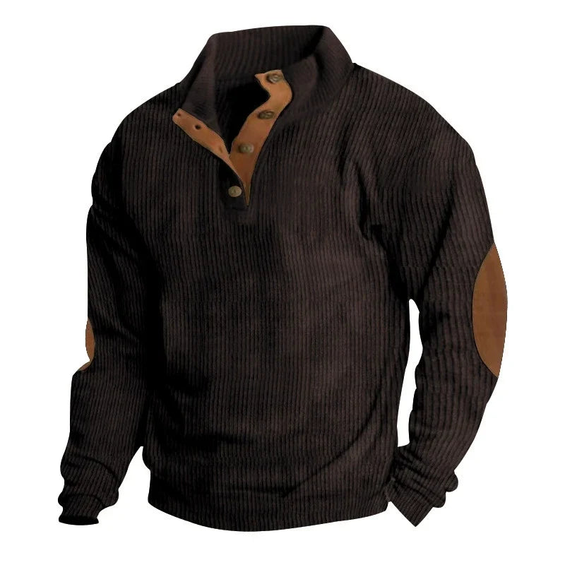 Hudson | Corduroy Button-Collar Pullover