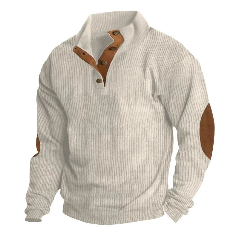 Hudson | Corduroy Button-Collar Pullover