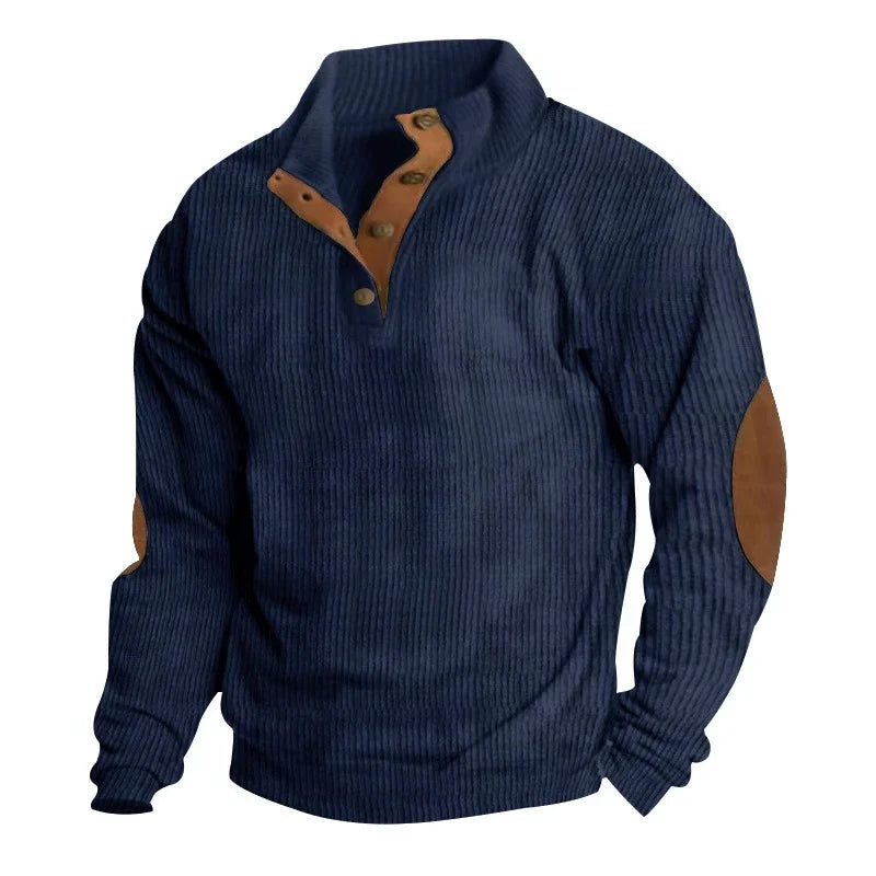Hudson | Corduroy Button-Collar Pullover