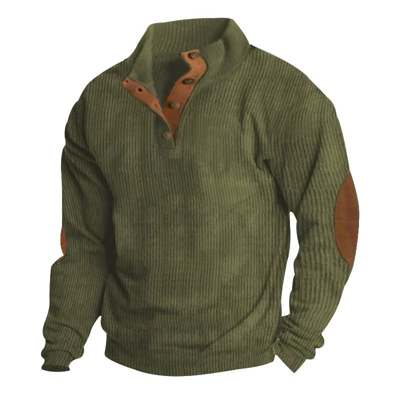 Hudson | Corduroy Button-Collar Pullover