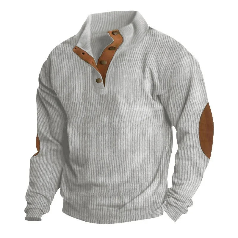 Hudson | Corduroy Button-Collar Pullover
