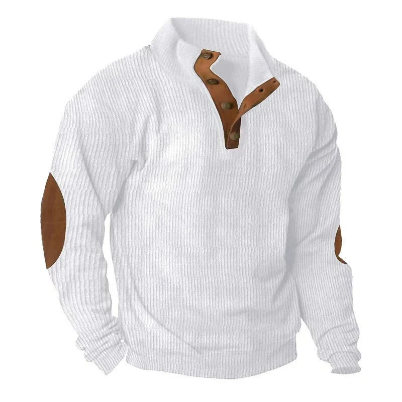 Hudson | Corduroy Button-Collar Pullover