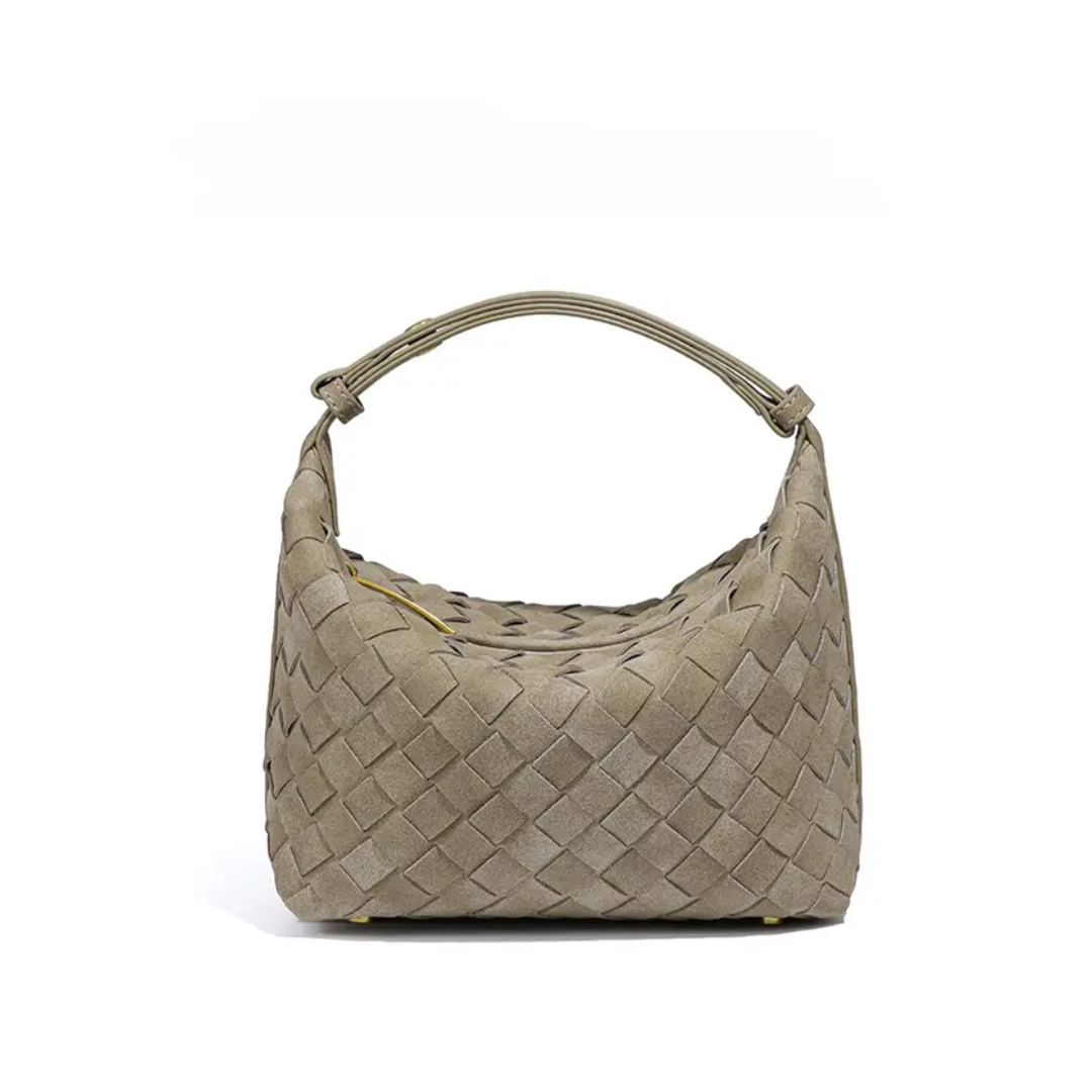 Alva | Matte Woven Structured Handbag