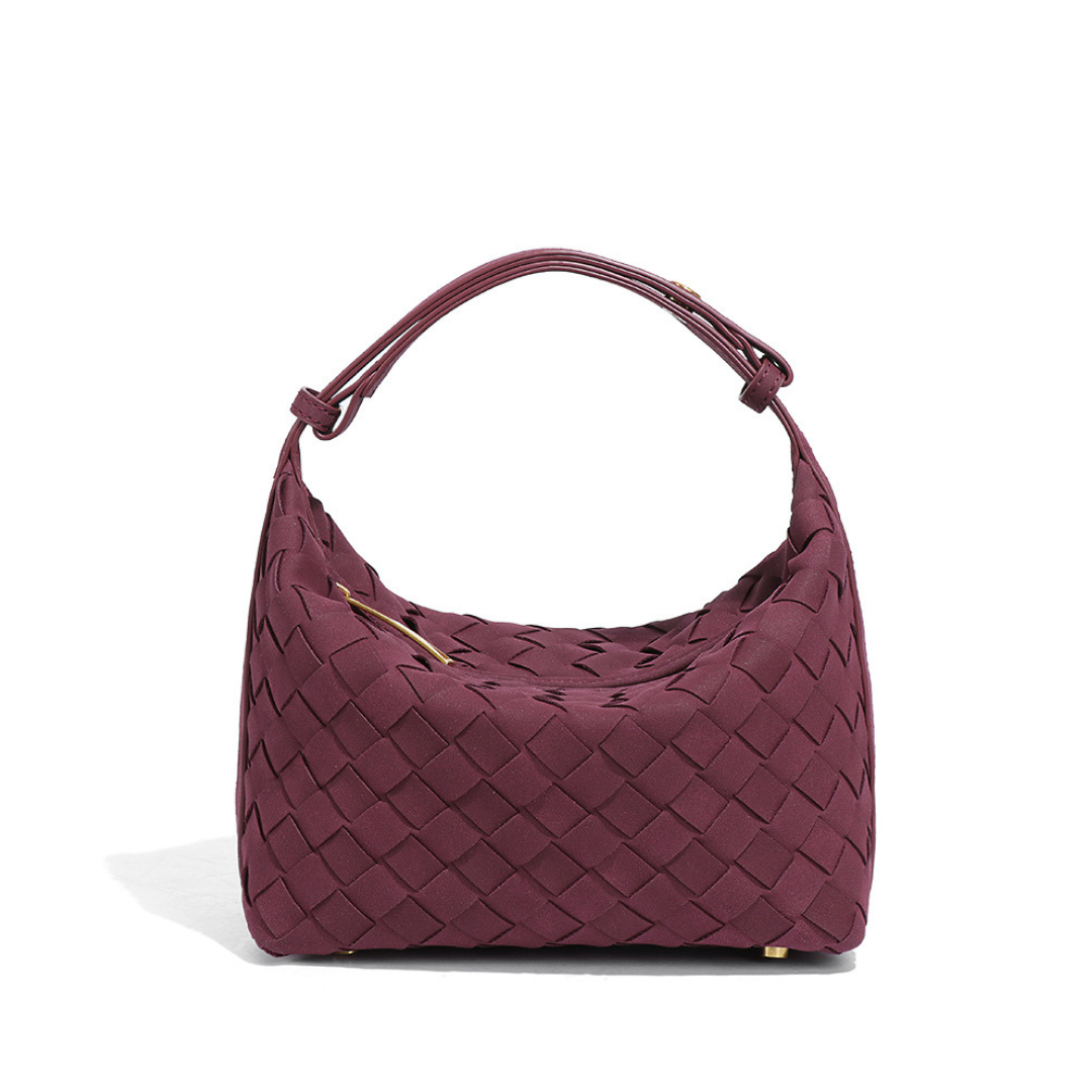 Alva | Matte Woven Structured Handbag