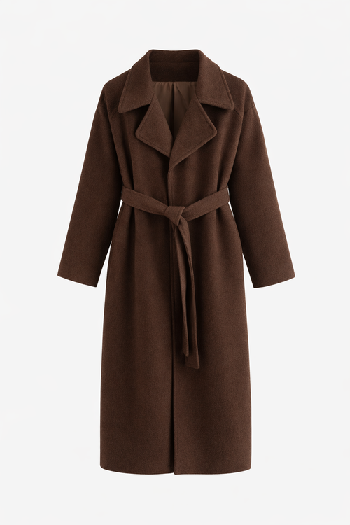 Caith | Elegant Belted Long Coat