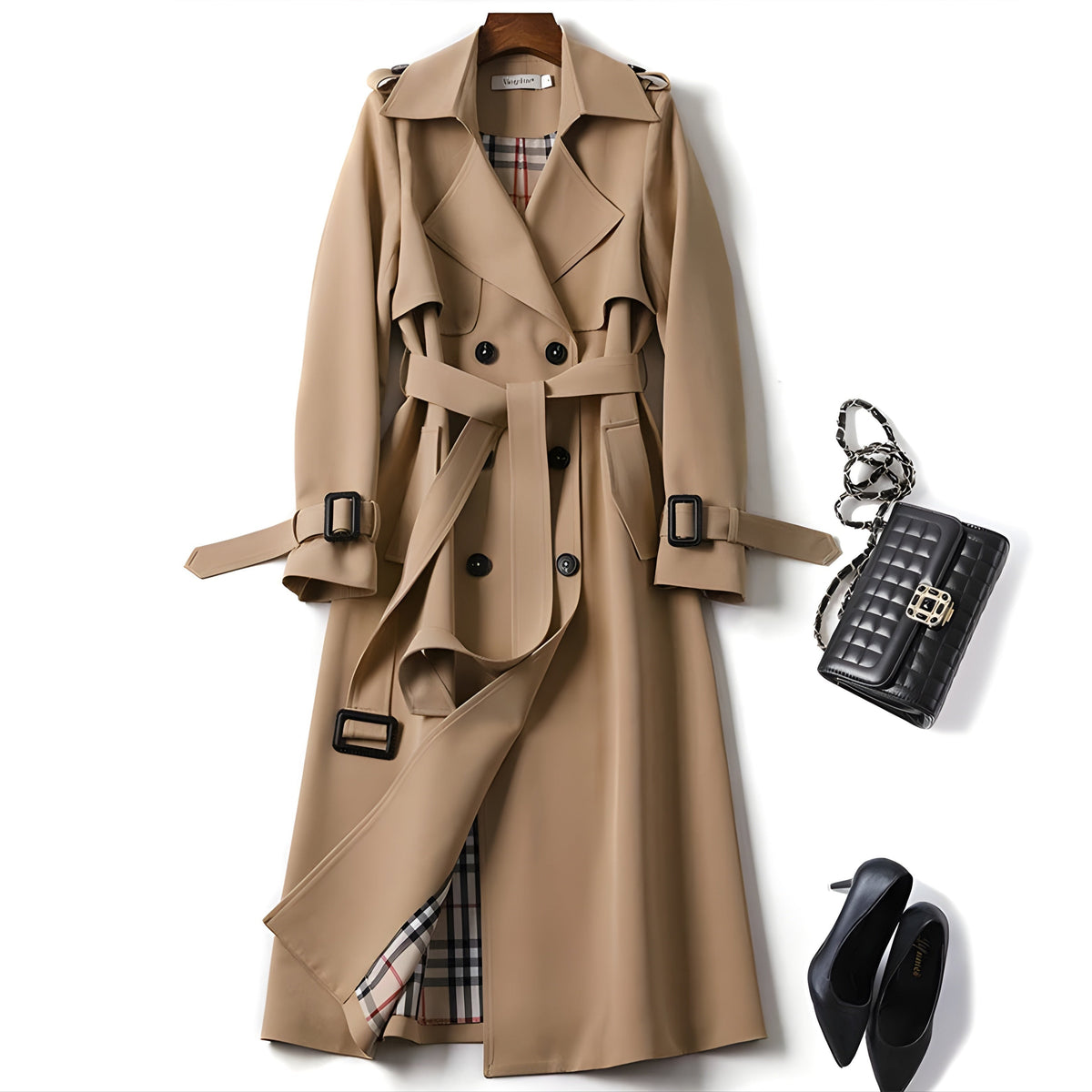 Carmina | Elegant Belted Trench Coat
