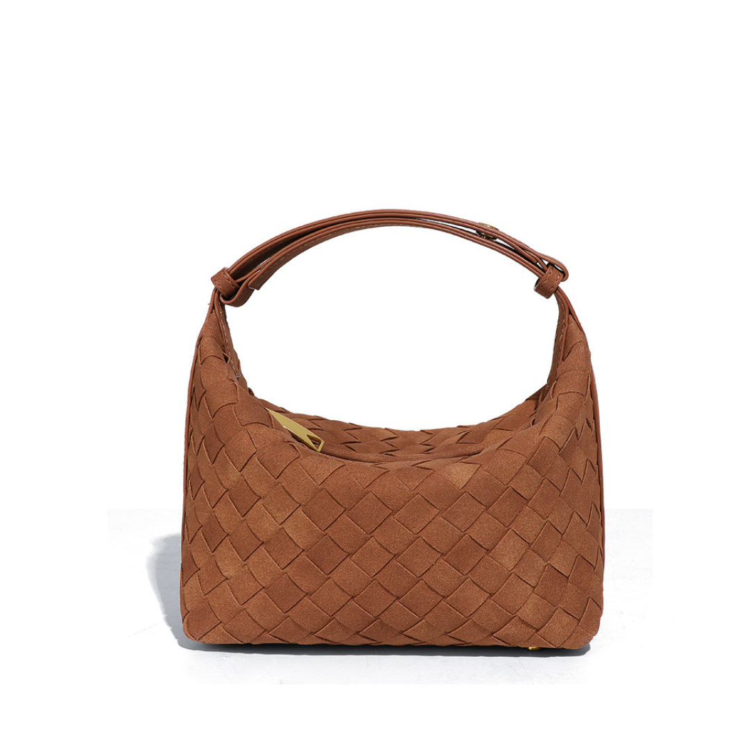 Alva | Matte Woven Structured Handbag