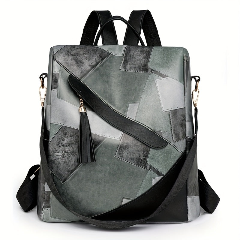 Reagan | Anti-Theft Plaid Backpack