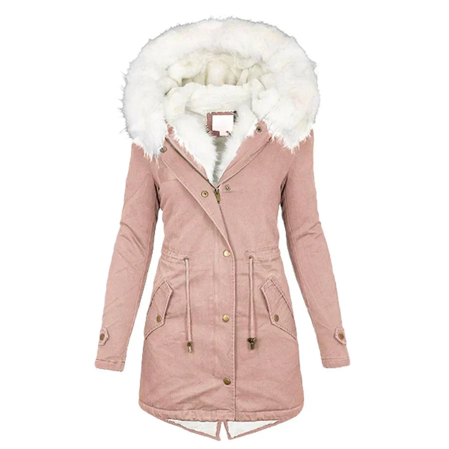 Minna | Winter Coat with Faux Fur Lining
