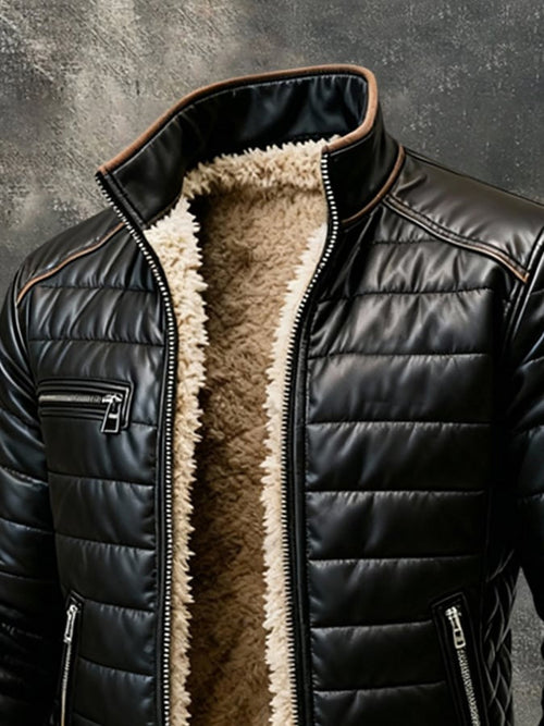 Aldrin | Quilted Sherpa-Lined Jacket