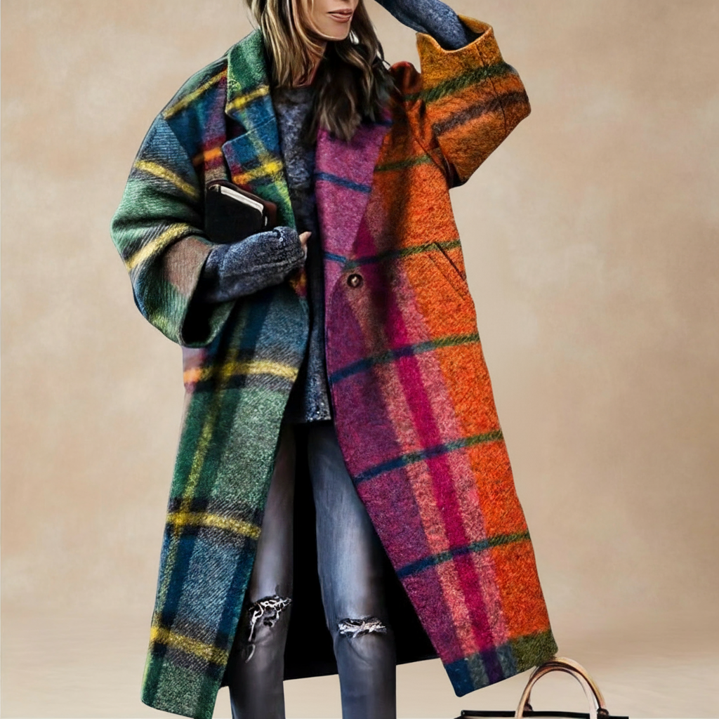 Natallie | Oversized Wrap Coat for Effortless Elegance