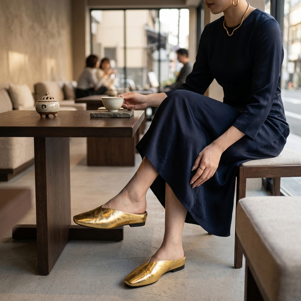 Nash | Elegant Orthopedic V-Cut Mule