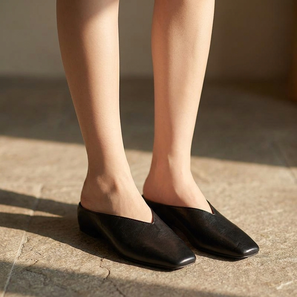 Nash | Elegant Orthopedic V-Cut Mule
