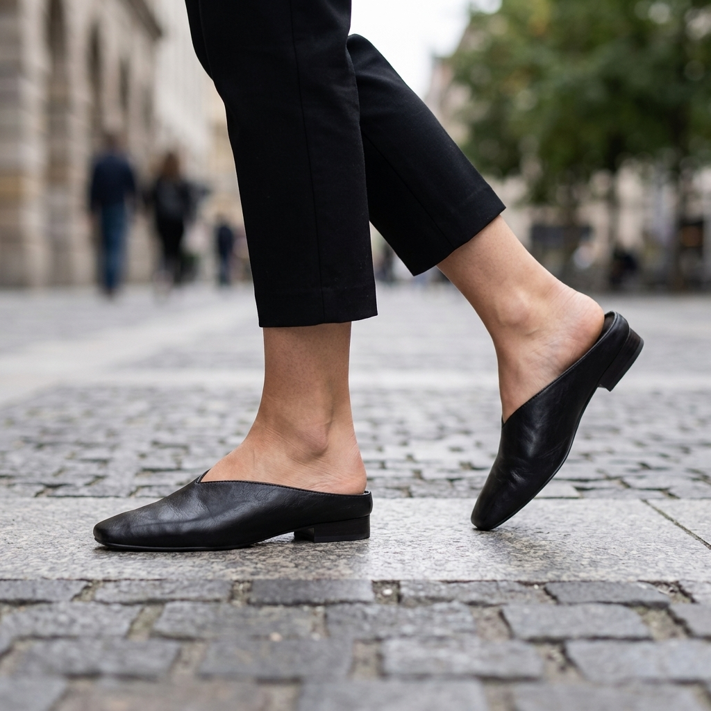 Nash | Elegant Orthopedic V-Cut Mule