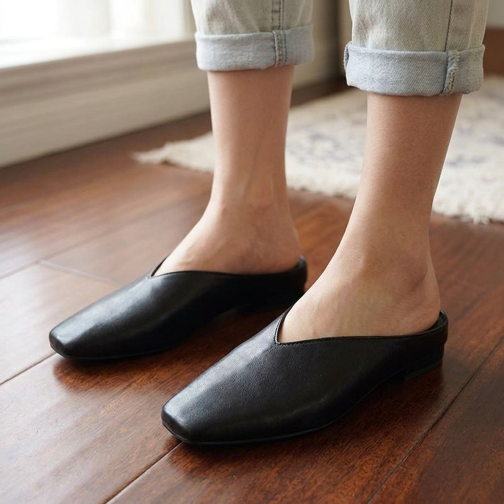 Nash | Elegant Orthopedic V-Cut Mule