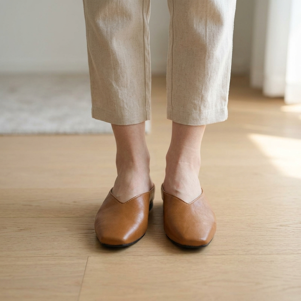 Nash | Elegant Orthopedic V-Cut Mule