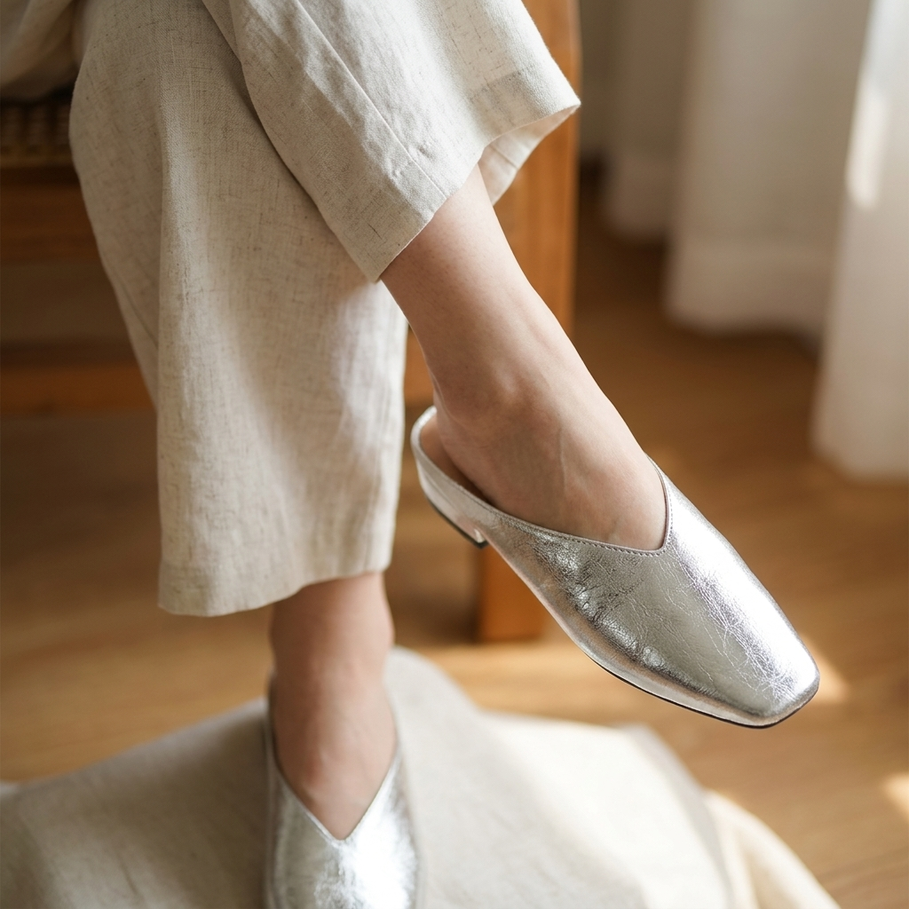 Nash | Elegant Orthopedic V-Cut Mule