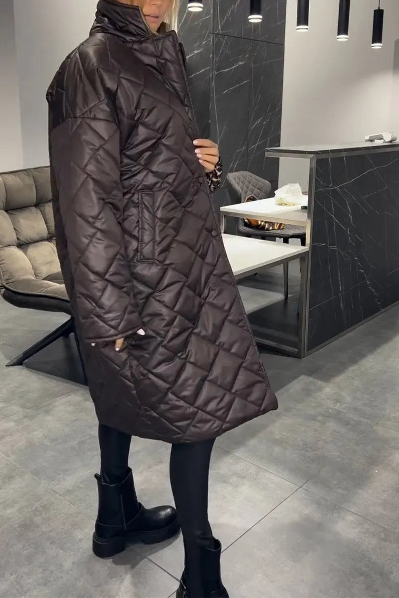 Kensington | Luxe Quilted Jacket With Leopard Lining