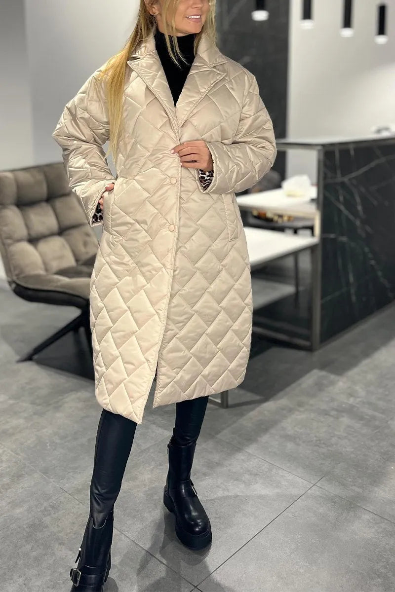 Kensington | Luxe Quilted Jacket With Leopard Lining
