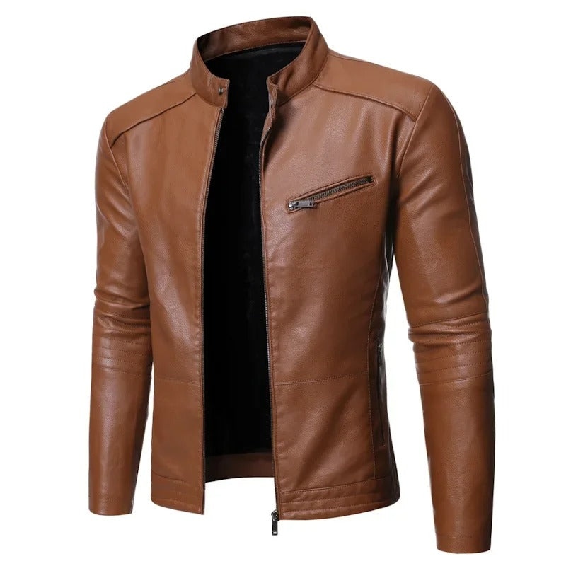 Cash | Elegant Leather Jacket