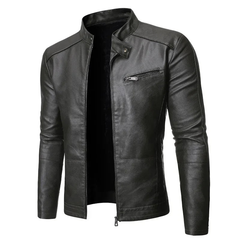 Cash | Elegant Leather Jacket