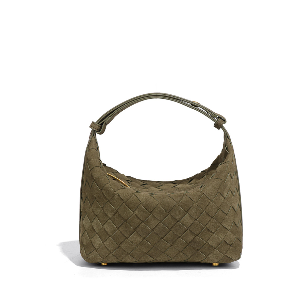 Alva | Matte Woven Structured Handbag