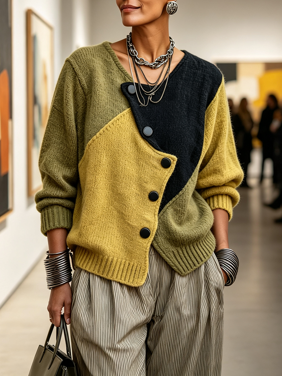 Weston | Color-Block Knit Sweater