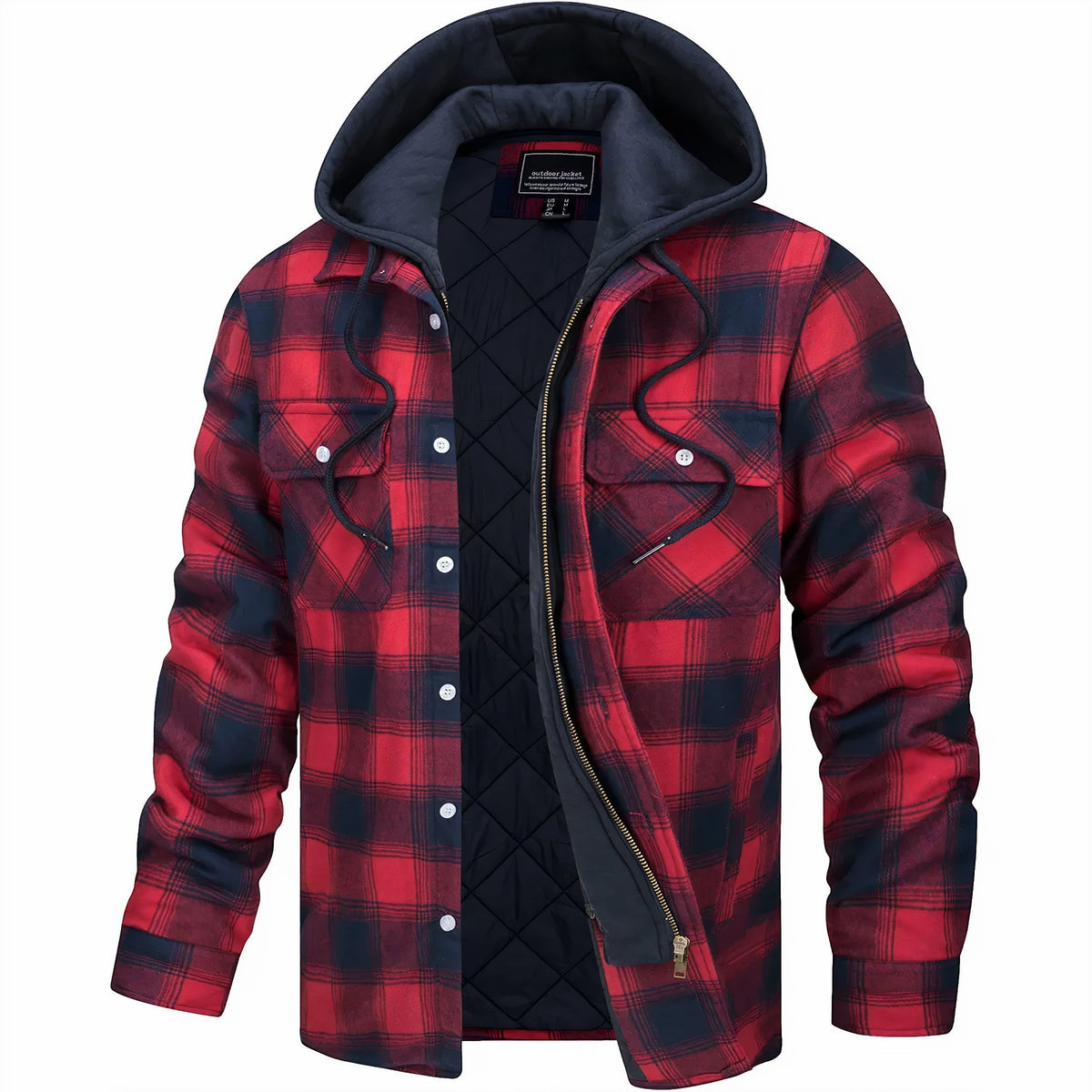 Kobe | Plaid Winter Jacket with Zipper